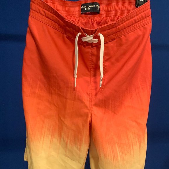Abercrombie Kids Swimsuit 13/14 Orange/Yellow - Picture 6 of 6